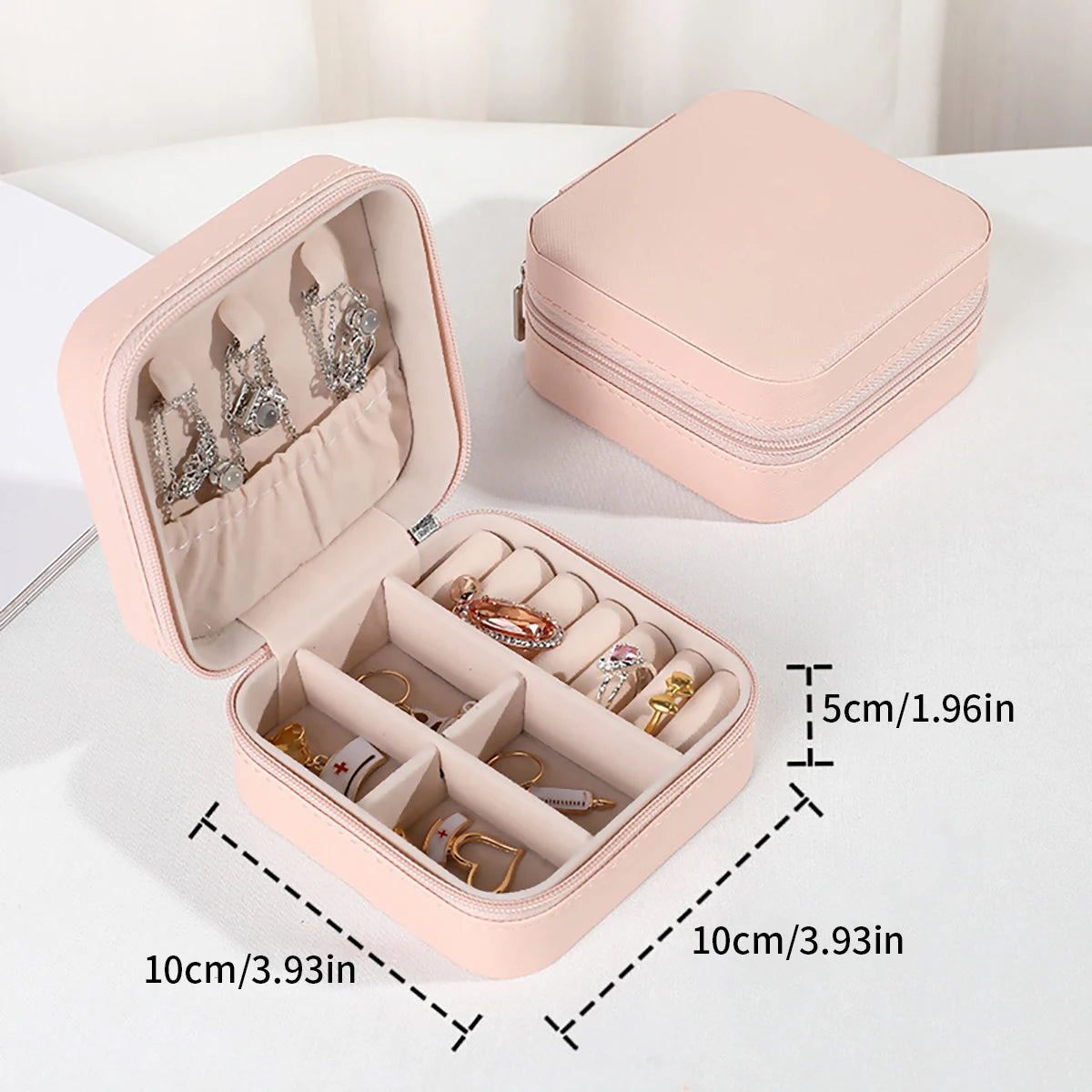 Leather Jewelry Mini Storage Box