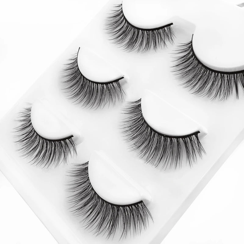 3 pairs 3D Faux Mink Eyelashes