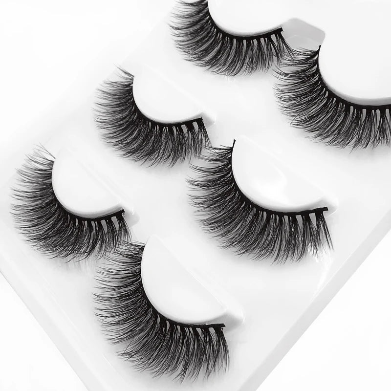 3 pairs 3D Faux Mink Eyelashes