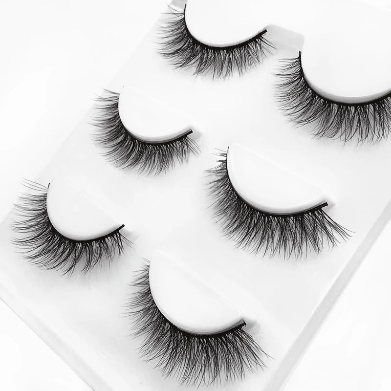 3 pairs 3D Faux Mink Eyelashes