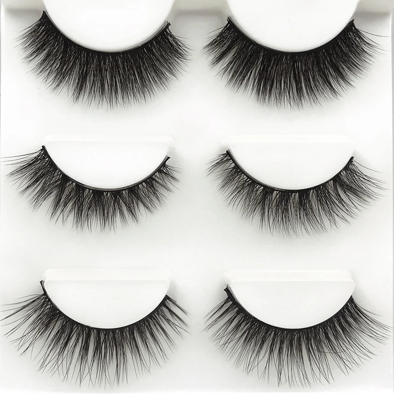 3 pairs 3D Faux Mink Eyelashes