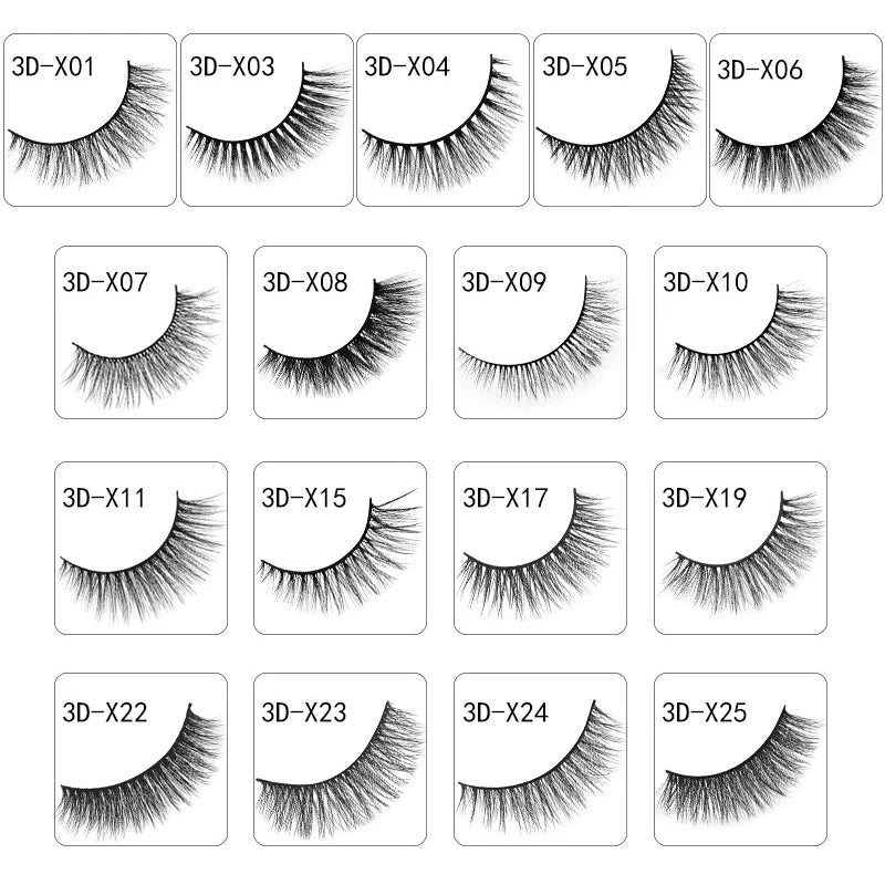 3 pairs 3D Faux Mink Eyelashes