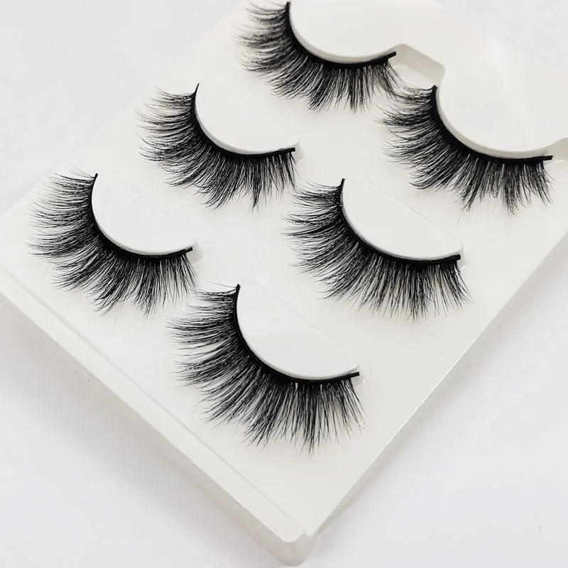 3 pairs 3D Faux Mink Eyelashes