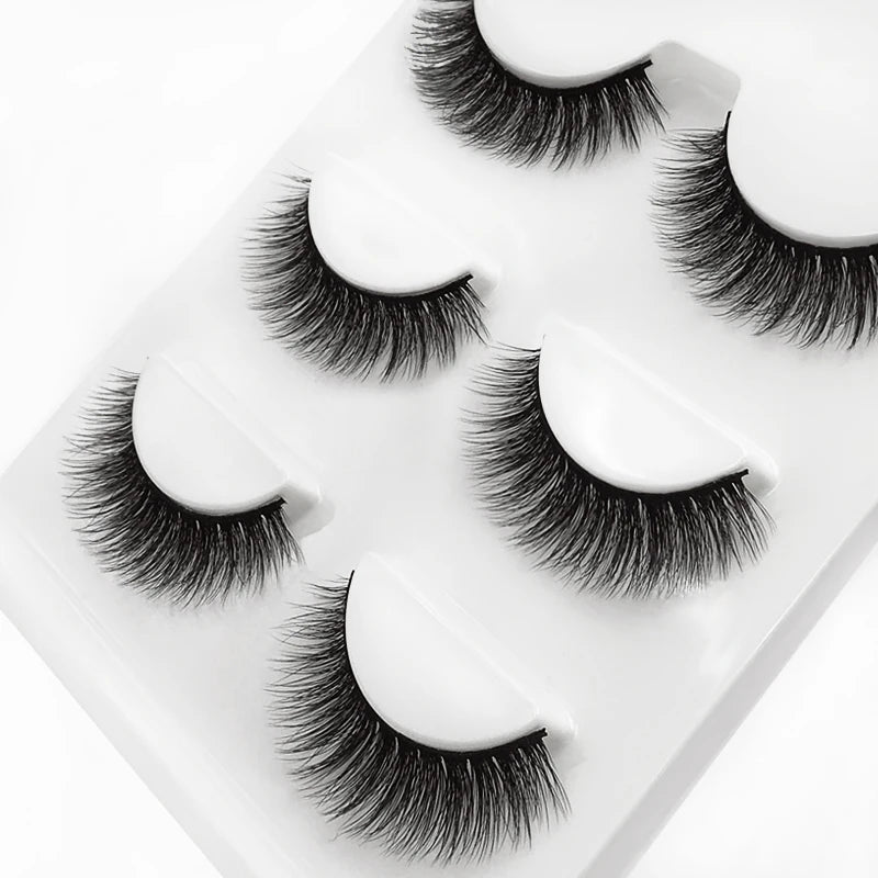 3 pairs 3D Faux Mink Eyelashes