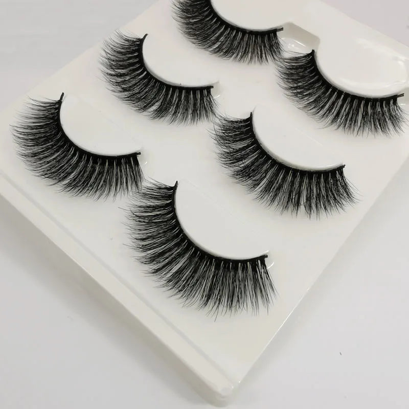 3 pairs 3D Faux Mink Eyelashes