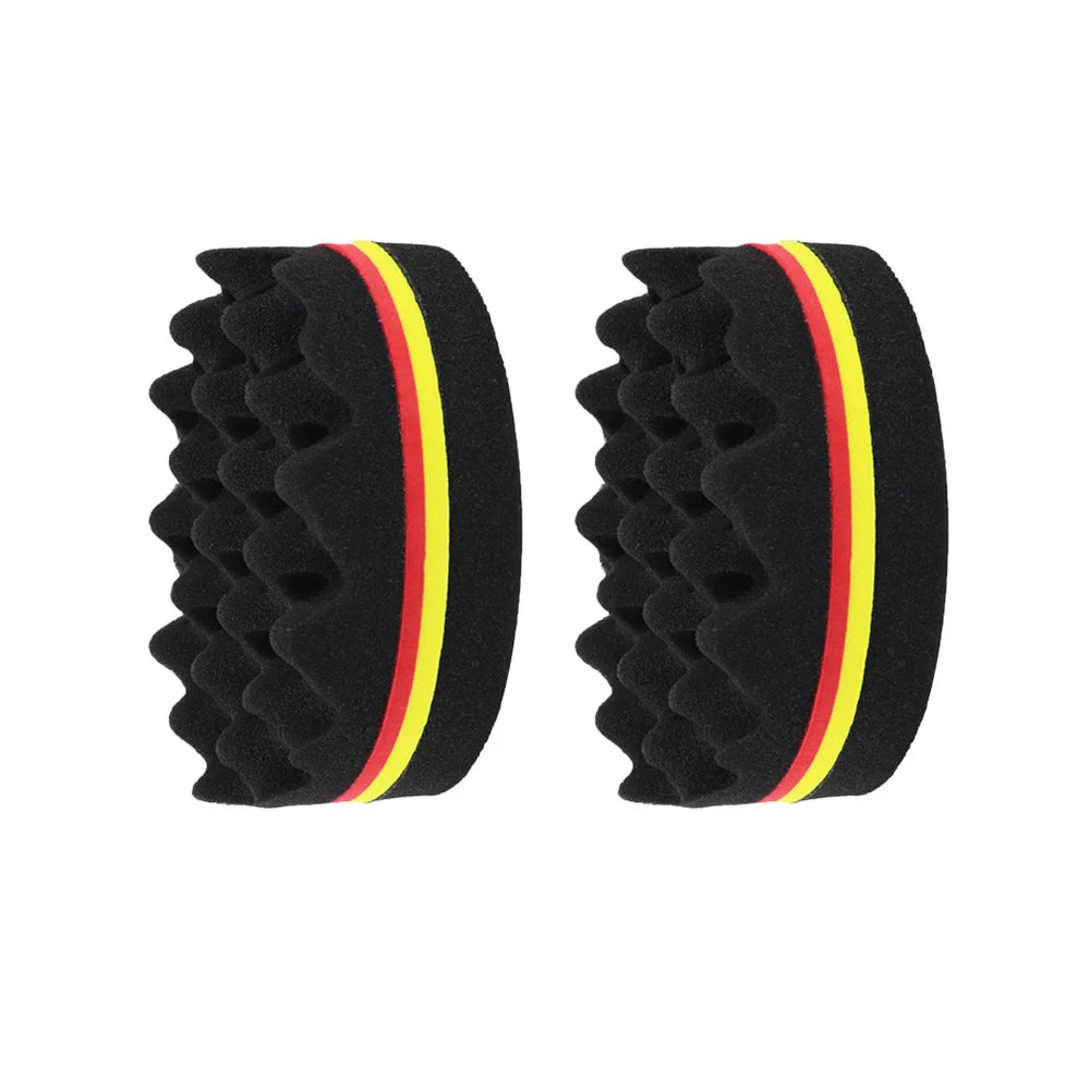 Oval Double Hair Sponge Brush