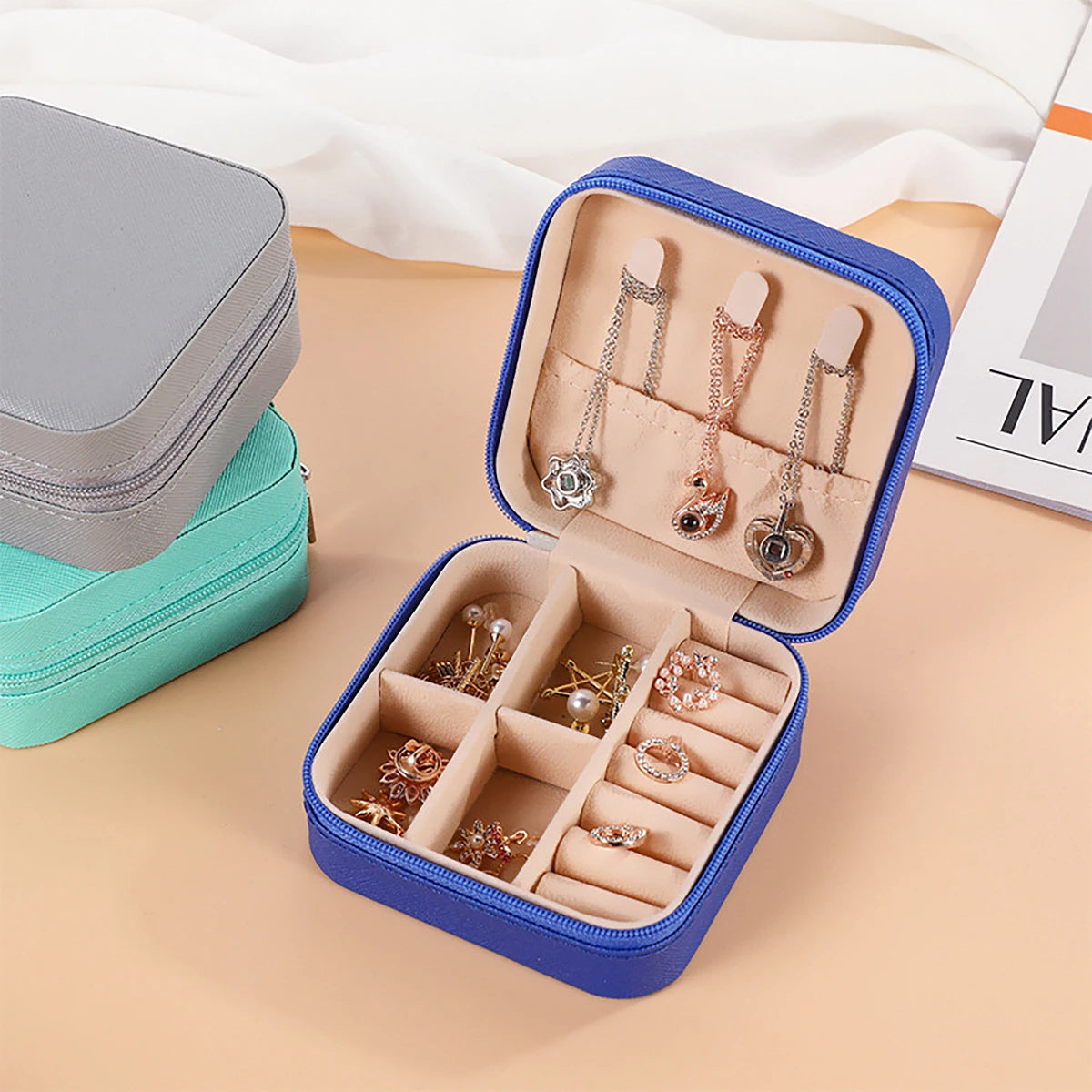Leather Jewelry Mini Storage Box