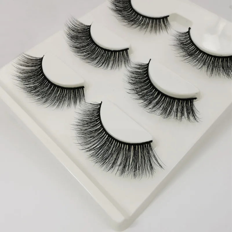 3 pairs 3D Faux Mink Eyelashes