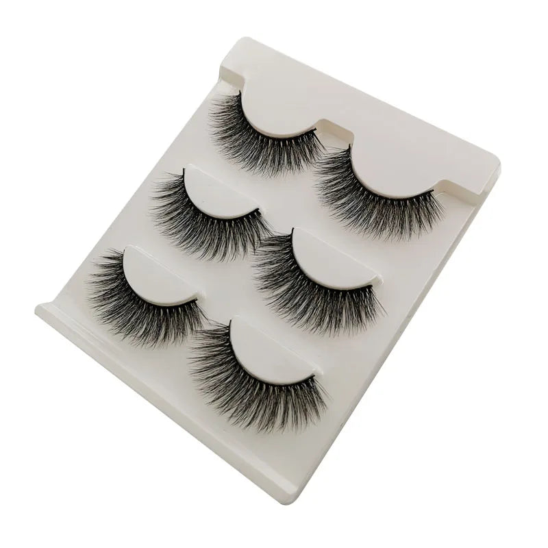 3 pairs 3D Faux Mink Eyelashes