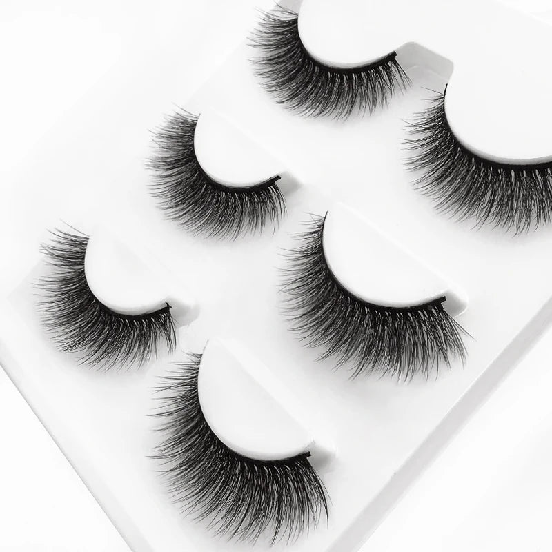 3 pairs 3D Faux Mink Eyelashes
