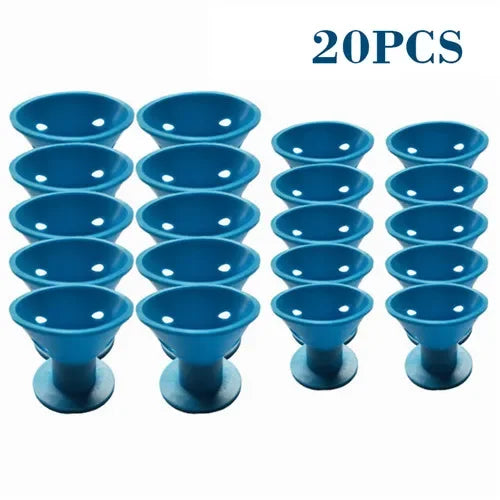 20/set Soft Rubber Hair Care Rollers (Silicone)