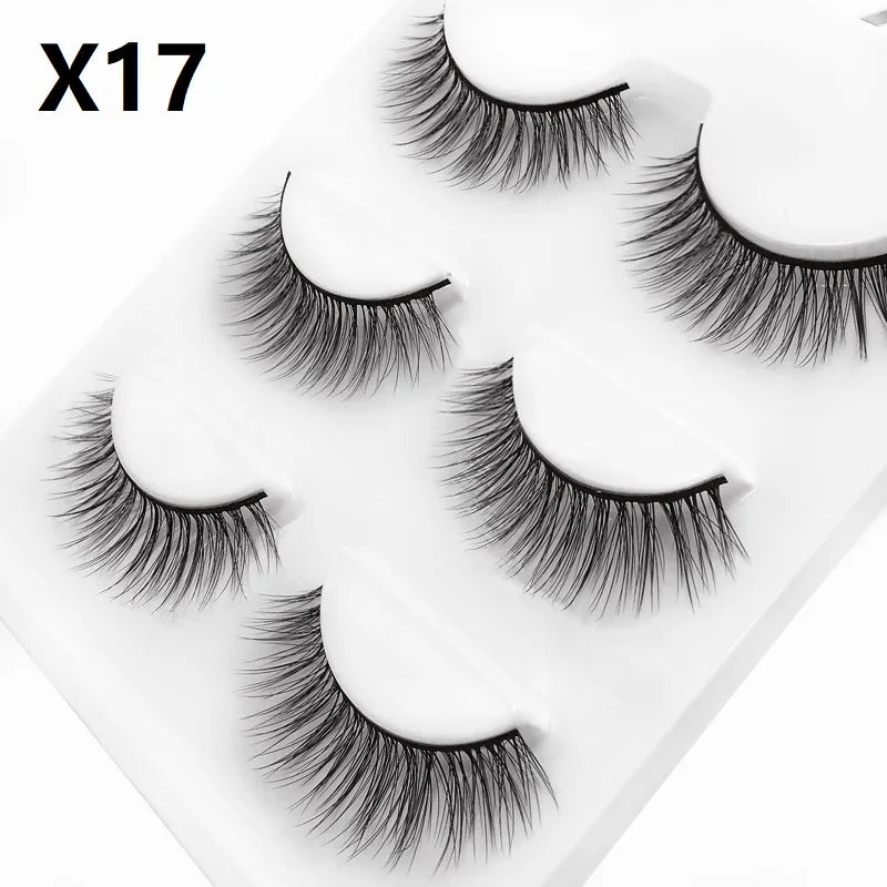 3 pairs 3D Faux Mink Eyelashes