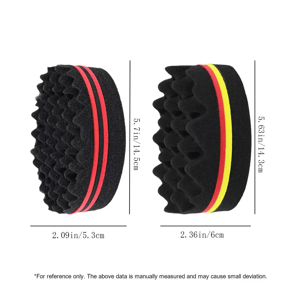 Oval Double Hair Sponge Brush