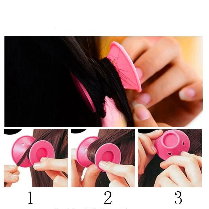 20/set Soft Rubber Hair Care Rollers (Silicone)