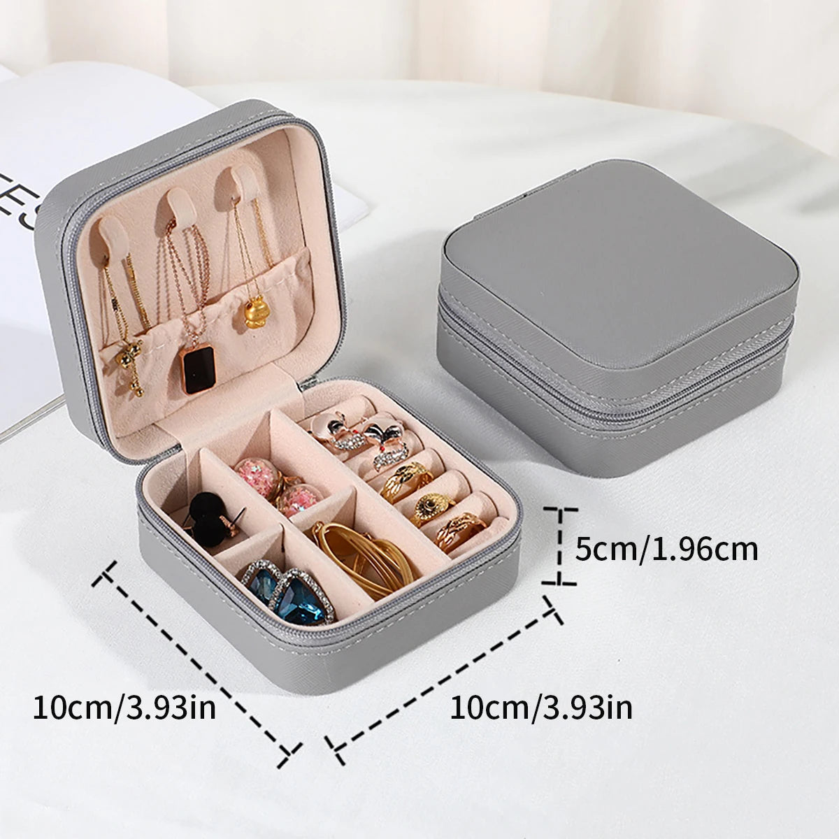Leather Jewelry Mini Storage Box