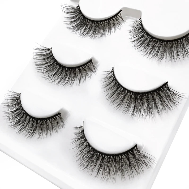 3 pairs 3D Faux Mink Eyelashes