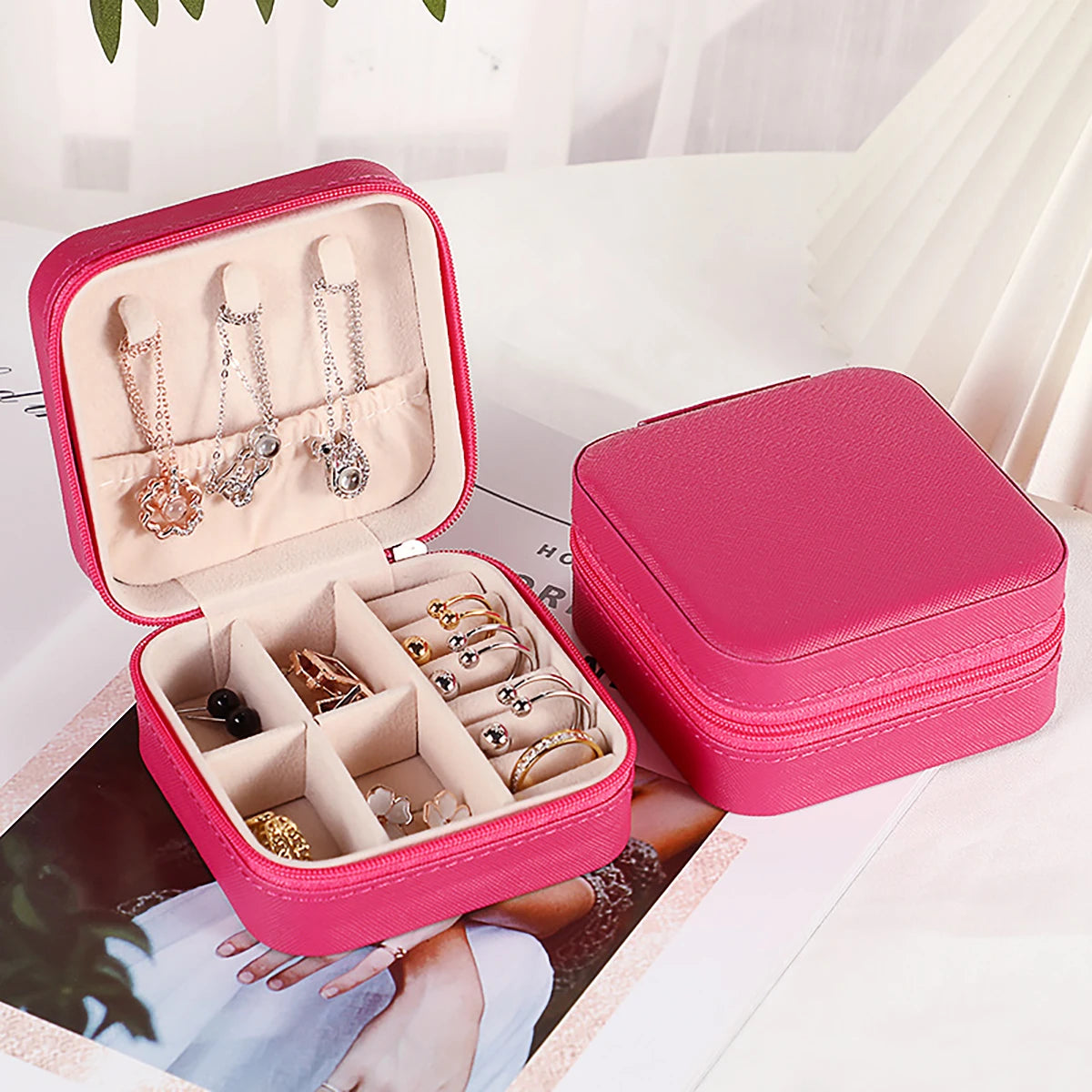 Leather Jewelry Mini Storage Box