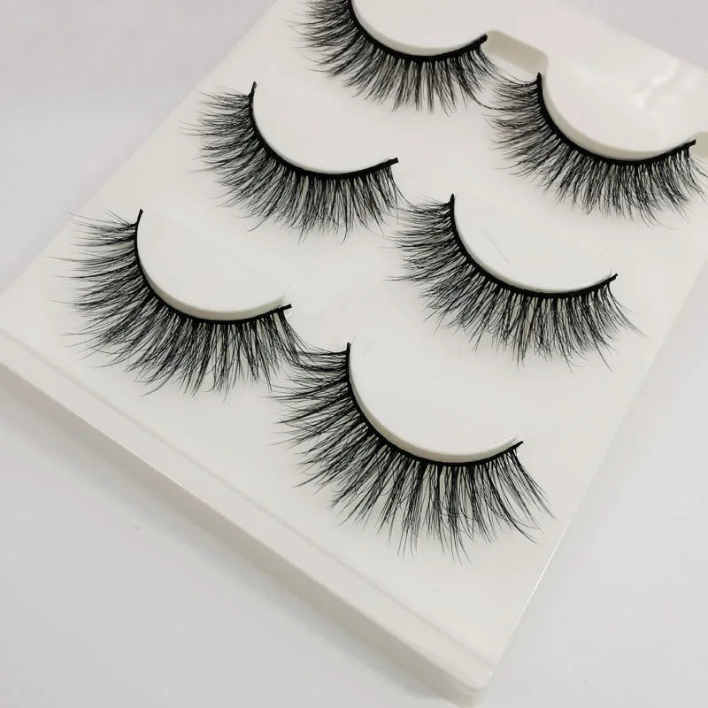 3 pairs 3D Faux Mink Eyelashes